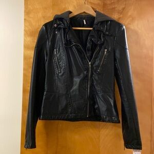 Women’s Free People faux leather jacket